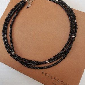 18 inch Silpada 925S Silver Triple Strand necklace